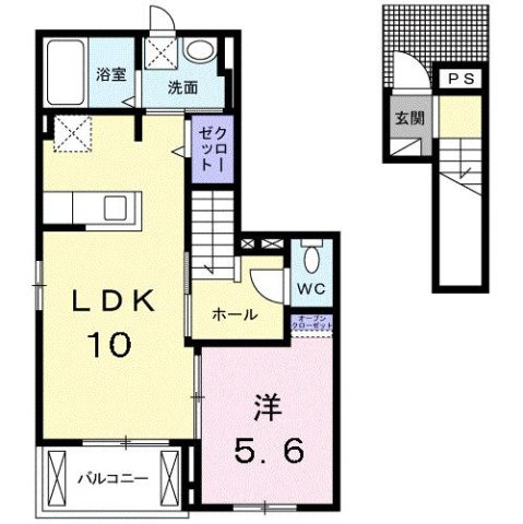 ロイヤルコート上ノ山の間取り