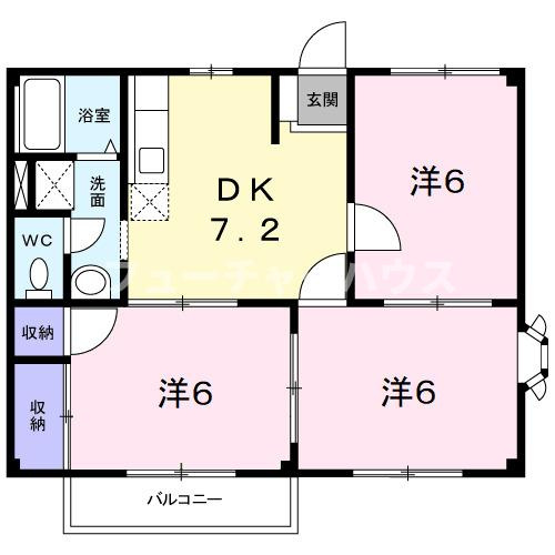 カーム山本Ⅰの間取り