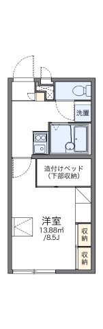 レオパレスレクレドールの間取り