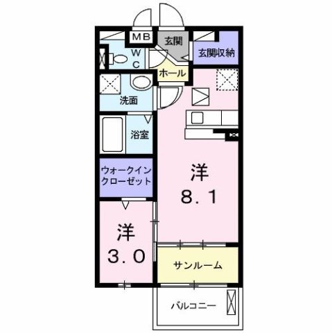 ソル　レヴェンテの間取り