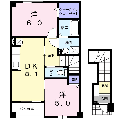 【間取り】 | フィオーレ・Ⅰ