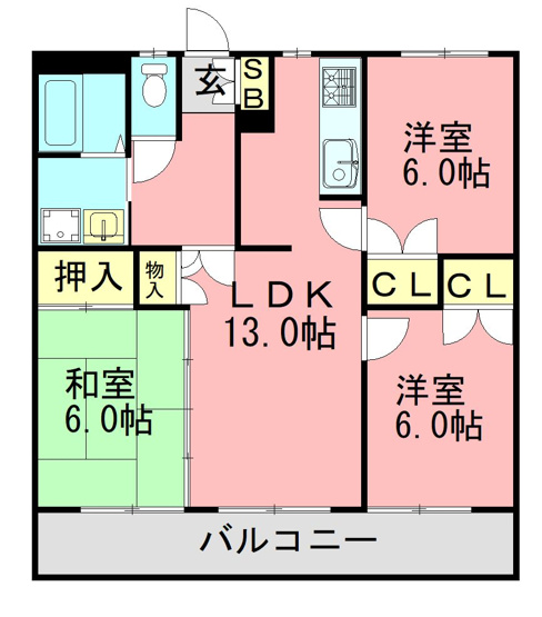 【間取り】 | 飯倉エトアール