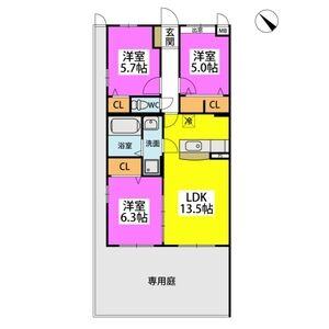 【間取り】 | モデスティ筥松