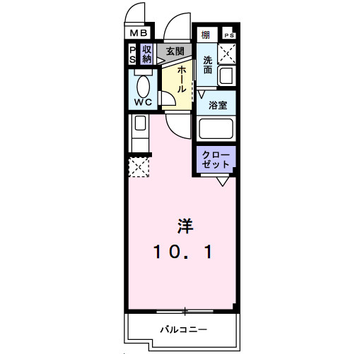 グラシオッソＦ・Ⅱの間取り