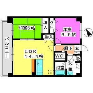 【間取り】 | グランドハイツ廣善