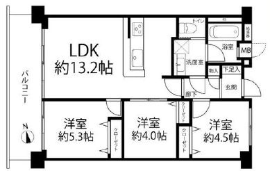 宇喜田住宅の間取り|新規リノベーションマンション