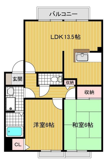 【間取り】 | ウインディア五百住Ａ