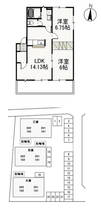 ベリーオーライ　Ａ の間取り