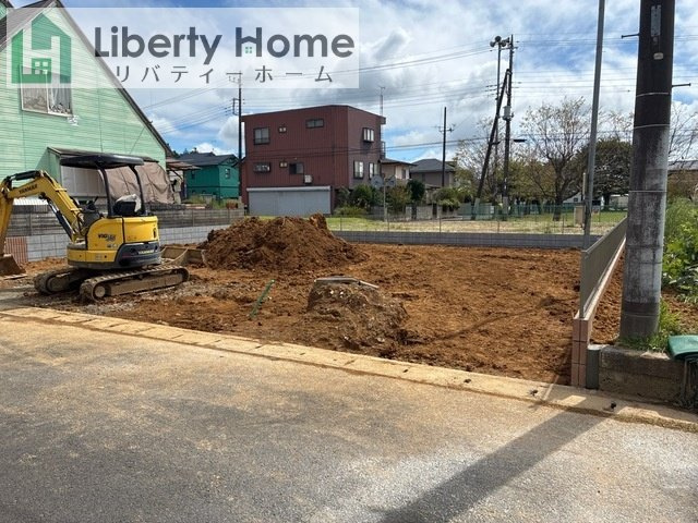 第１小美玉市西郷地　新築戸建の前面道路含む現地写真