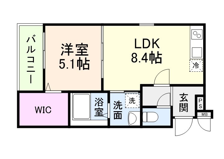 フジパレス今川Ⅰ番館の間取り