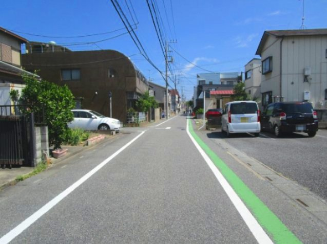 熊谷市本石一丁目139-1の一部　383坪の前面道路含む現地写真