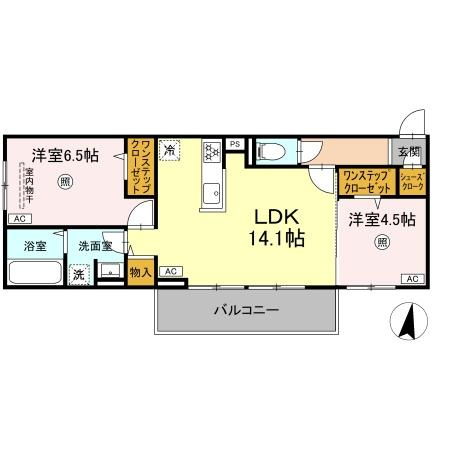 D-ROOM　３６９の間取り