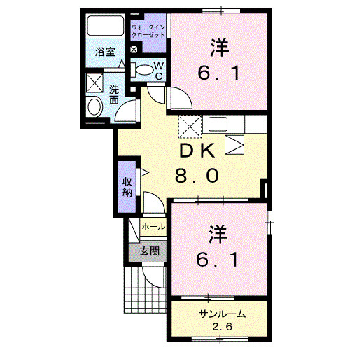 ｌｉｅｎ　ｆａｍｉｌｌｅの間取り