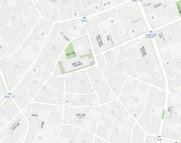 マイカ西新、202の地図