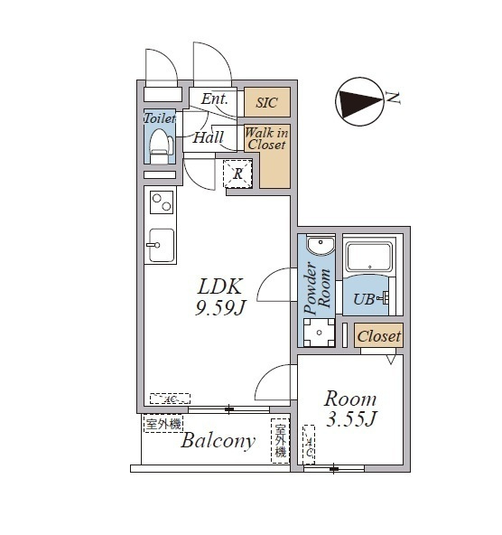 R-Residence南千束の間取り