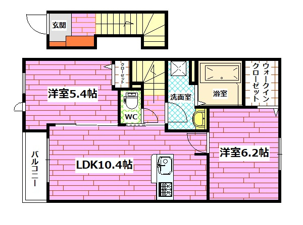 サニーサイドCの間取り