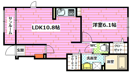 フリーデⅠの間取り
