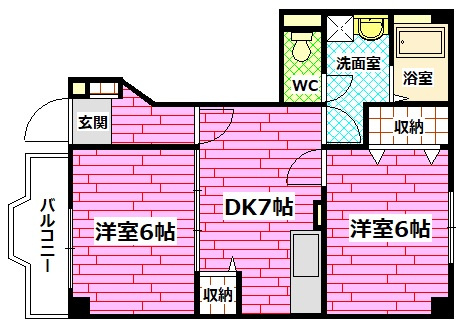 フェアリーランド　Bの間取り