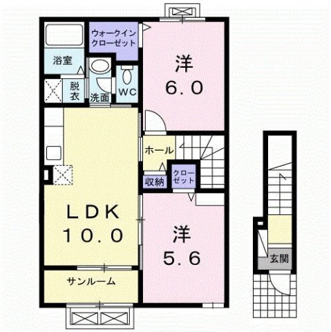 クインティックの間取り|間取図