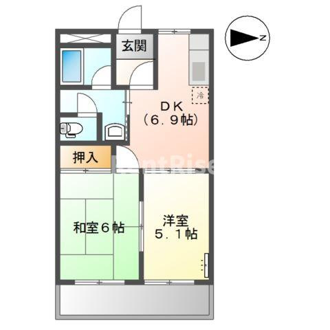 ハイツ河合の間取り