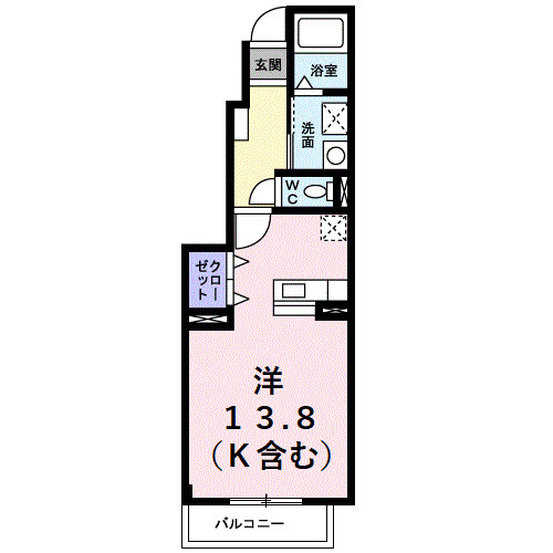 ヴェルジュＭⅡの間取り