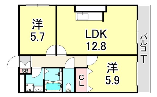ファミーユ仁川の間取り