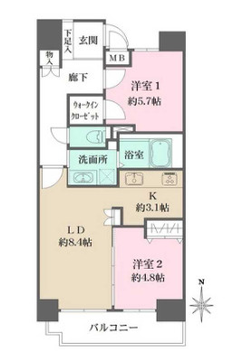 グランドメゾン阪神西宮の間取り