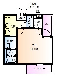 フジパレス鳳中ウエストの間取り