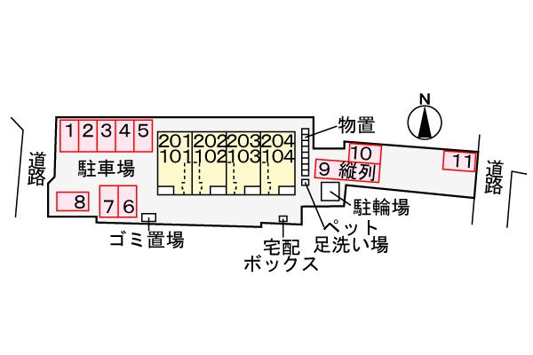 インテグラ２７の駐車場