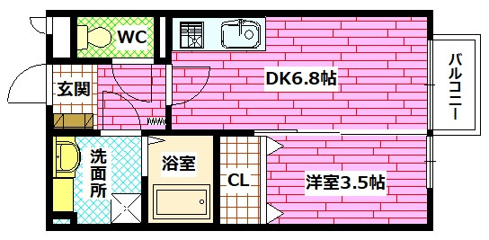 サウス フイスの間取り