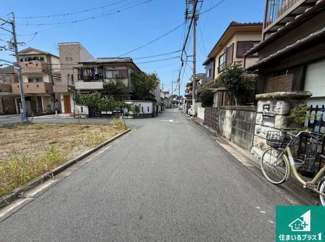 ◆羽曳野市西浦　第6期　新築一戸建ての前面道路含む現地写真|周辺は落ち着いた街並みの住宅地！子育てがしやすい住環境です！まだ未完成ですが、現地でしかわからない事もございます。是非一度ご覧ください。