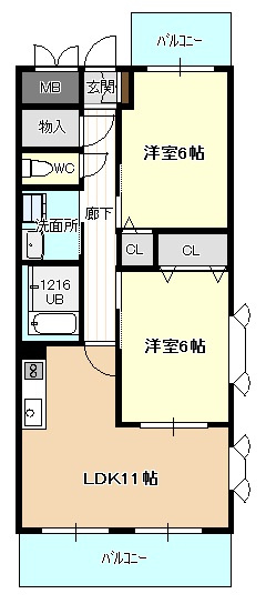 エミネンスオタイの間取り