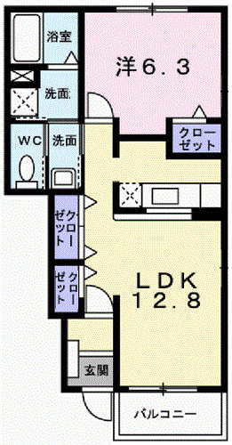 メゾンプラースⅡの間取り