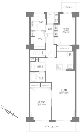 ルネ門前仲町パークステイツの間取り