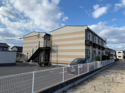 【外観】 | レオパレスハピネスⅡ | 2023年1月に外壁塗装いたしました。