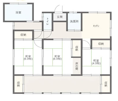昭島市宮沢町３丁目の中古一戸建の間取り