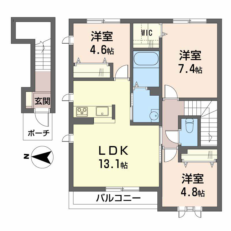 Ｂｅｌｌａ　Ｍｏｒｎｅの間取り