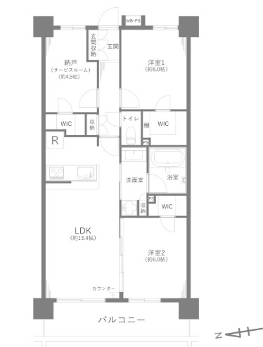 【間取り】 | ライフレビュー新百合ヶ丘
