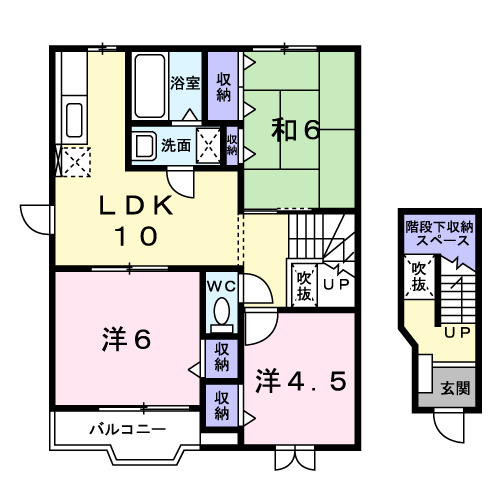 オリエンス忠岡２番館の間取り