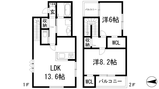 【間取り】 | 小戸1丁目戸建