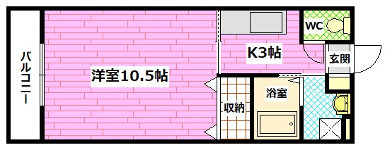 フラット府中の間取り