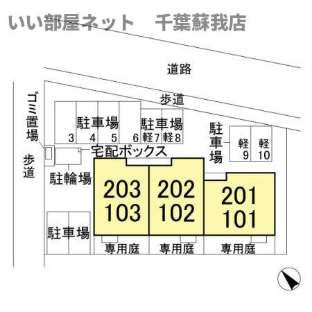 エバーグリーンの区画図