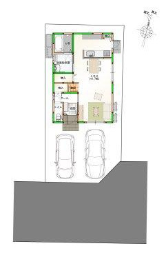 高知市高須東町 ② 新築戸建ての玄関|＊こちらは玄関のイメージ画像です。