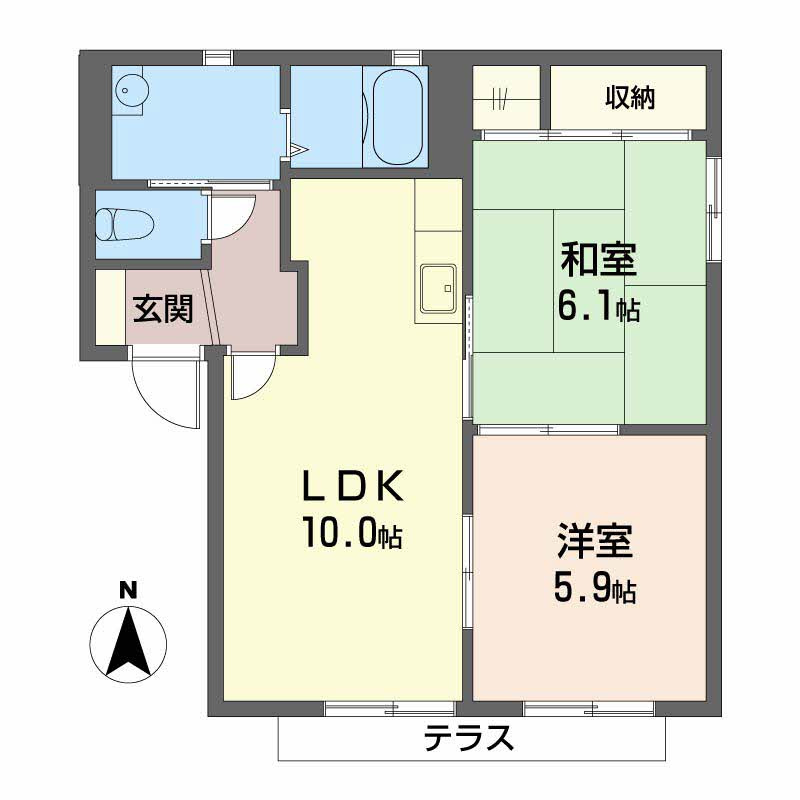 ヴィラ・ベールの間取り