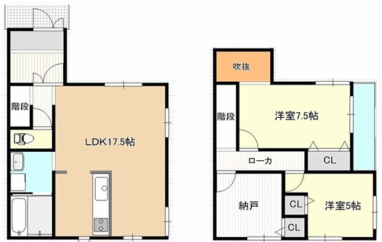 東二見駅徒歩１１分・平坦地・二見町西二見　中古戸建の間取り