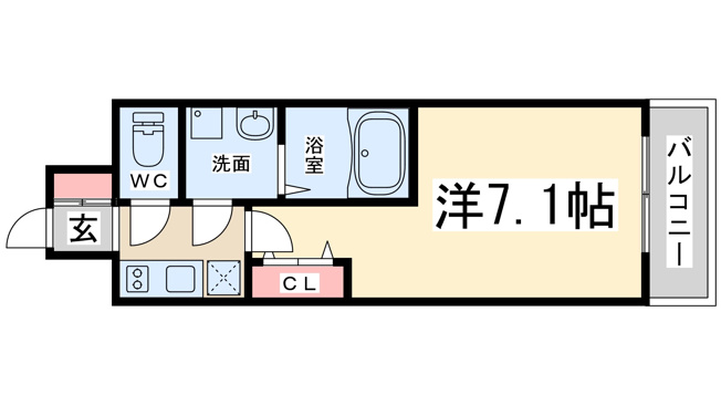 【間取り】 | アーバンフラッツ新大阪1
