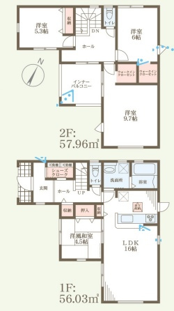 ★守山市小島町　第6期　新築一戸建ての間取り|1号地