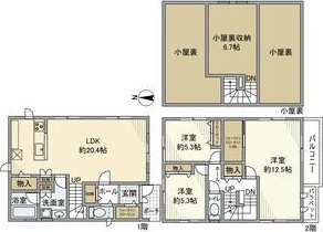 瑞穂町1丁目戸建の間取り