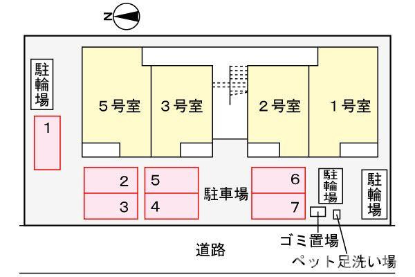 エスポワール南摂津の駐車場