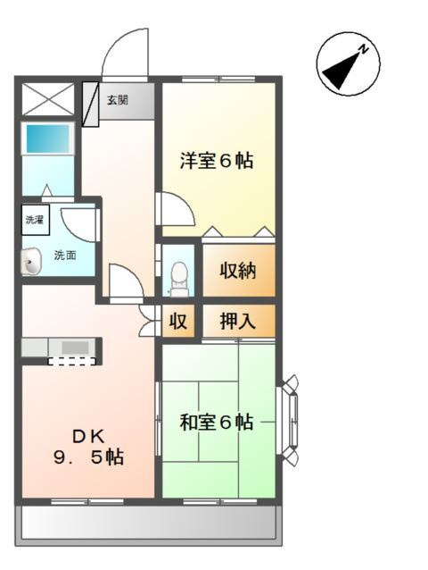 クレストール中里の間取り